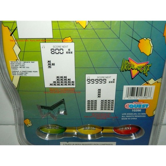 VTG Manley Toy Quest BREAK THRU Handheld Electronic Game Tetris Style NEW NIP - Picture 9 of 9